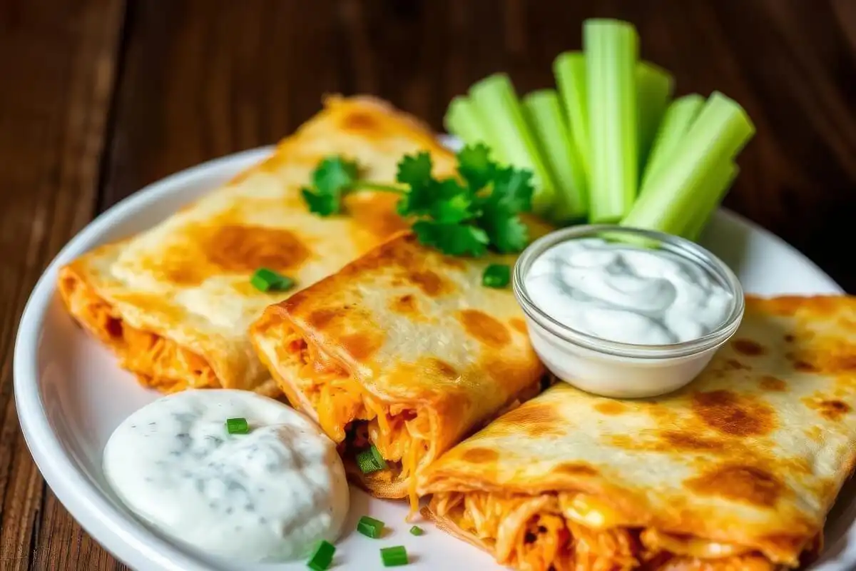 buffalo chicken quesadilla