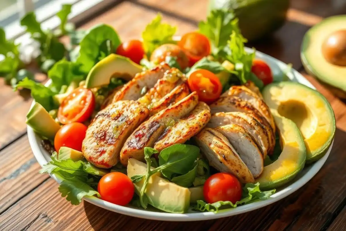 chicken avocado salad