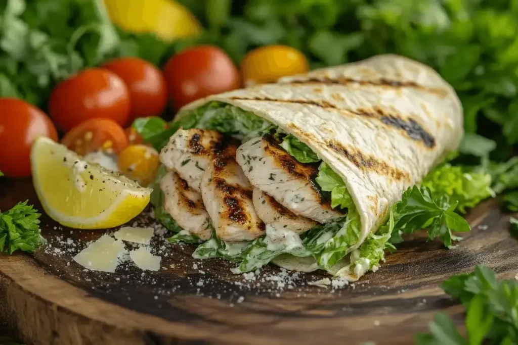 chicken Caesar wrap