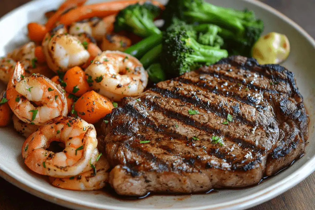 steak and shrimp