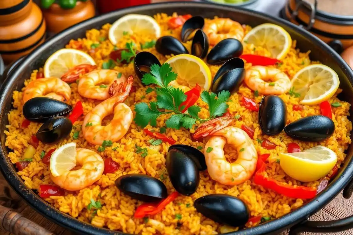 What are the 10 essential ingredients for paella